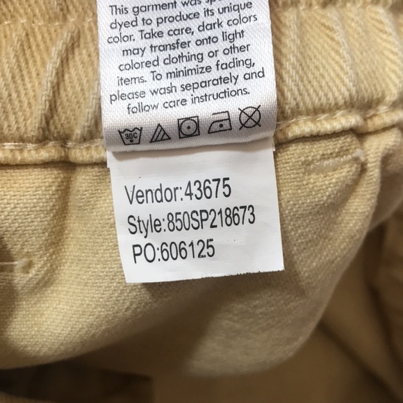 💙PacSun Yellow Tan Cargo Joggers - Picture 6 of 8